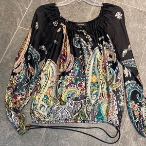 Karen kane xs paisley 100 percent silk top
